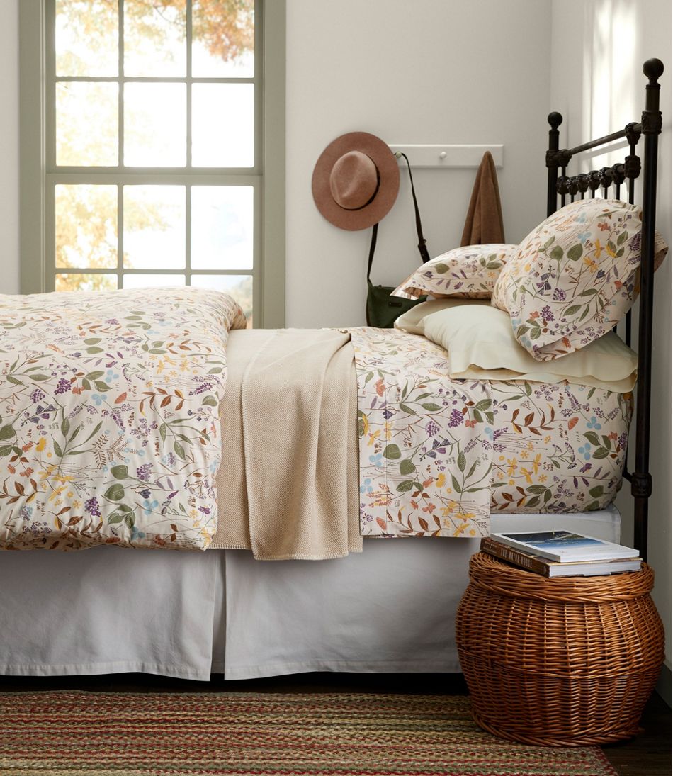 Birch Floral Percale Sheet Collection