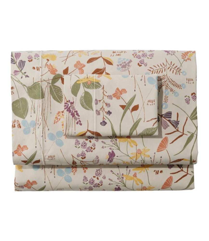 Birch Floral Percale Sheet Collection