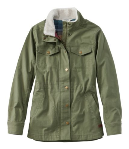 Lined utility 2024 jacket women's