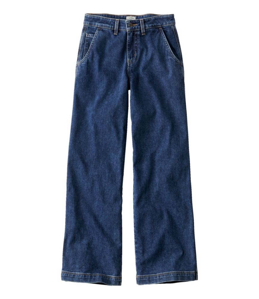 Women's 207 Vintage Jeans, High-Rise Wide-Leg, Washed Indigo, small image number 1