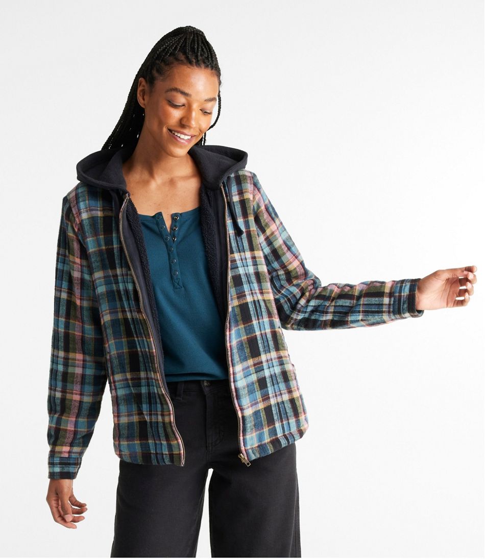 sherpa lined jacket flannel
