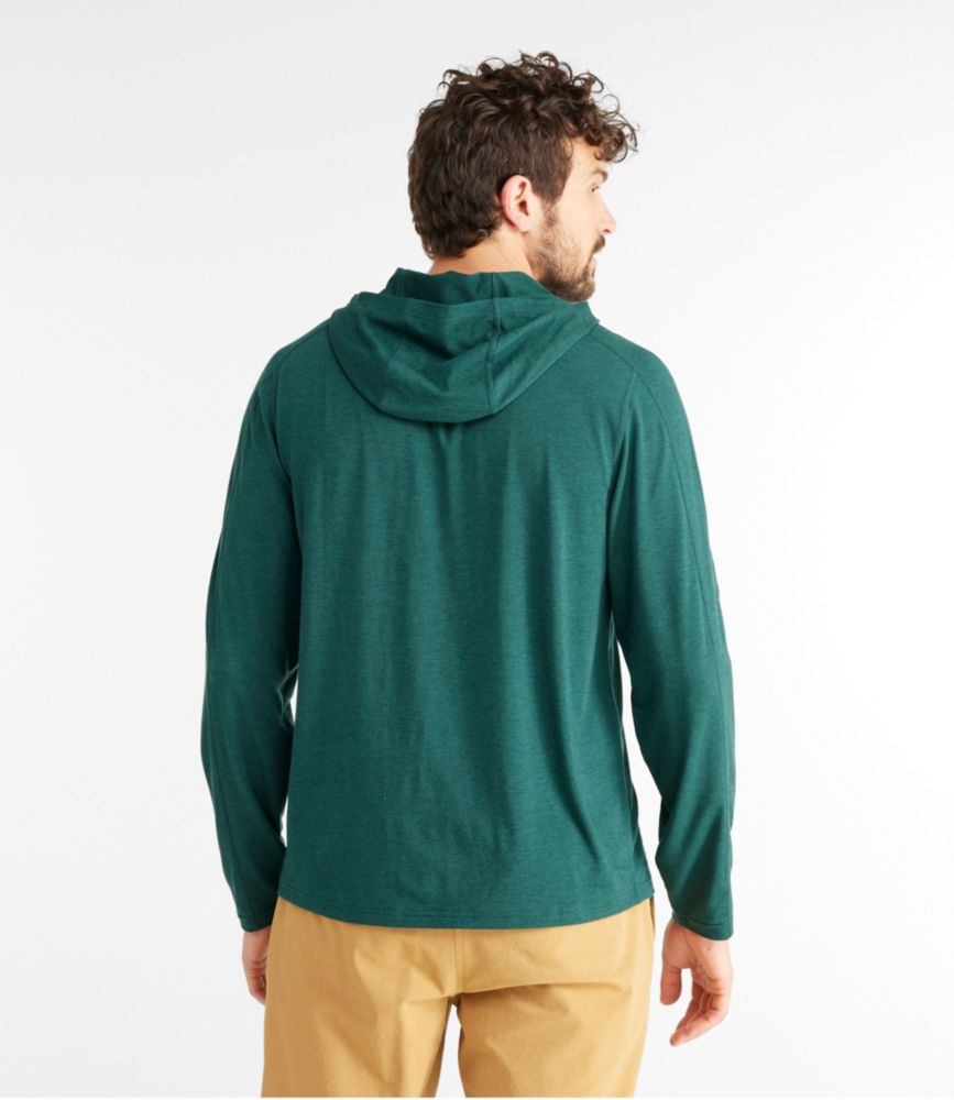 Men's Everyday SunSmart® Hooded Tee, Long-Sleeve Graphic, Dark Pine Logo, small image number 3