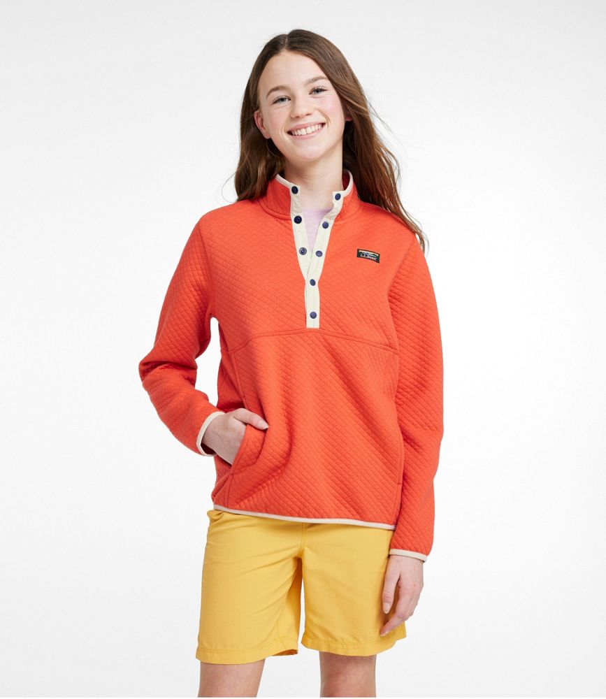 Kids' Quilted Quarter-Snap Pullover