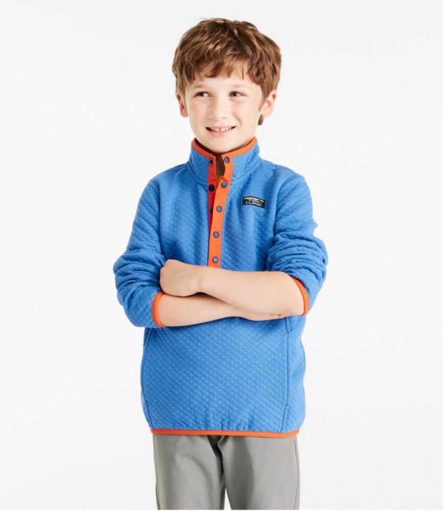 Kids' Quilted Quarter-Snap Pullover