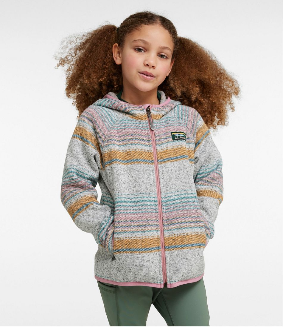 Kids' L.L.Bean Sweater Fleece, Hooded Print