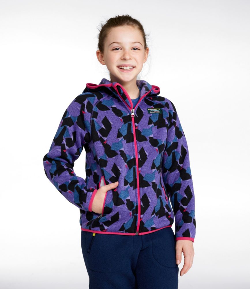 Kids' L.L.Bean Sweater Fleece, Hooded Print