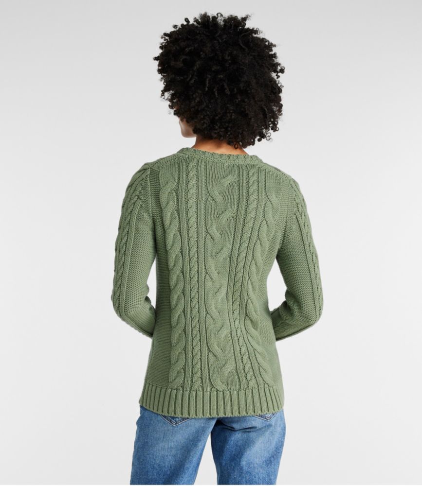 Women's Double L® Cable Sweater, Crewneck
