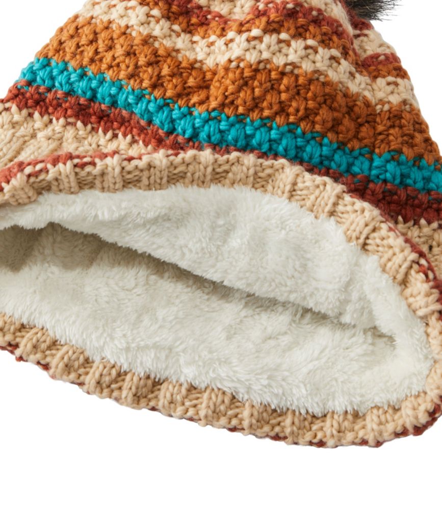 Women's Wicked Cozy Knit Pom Hat, Stripe, , small image number 2
