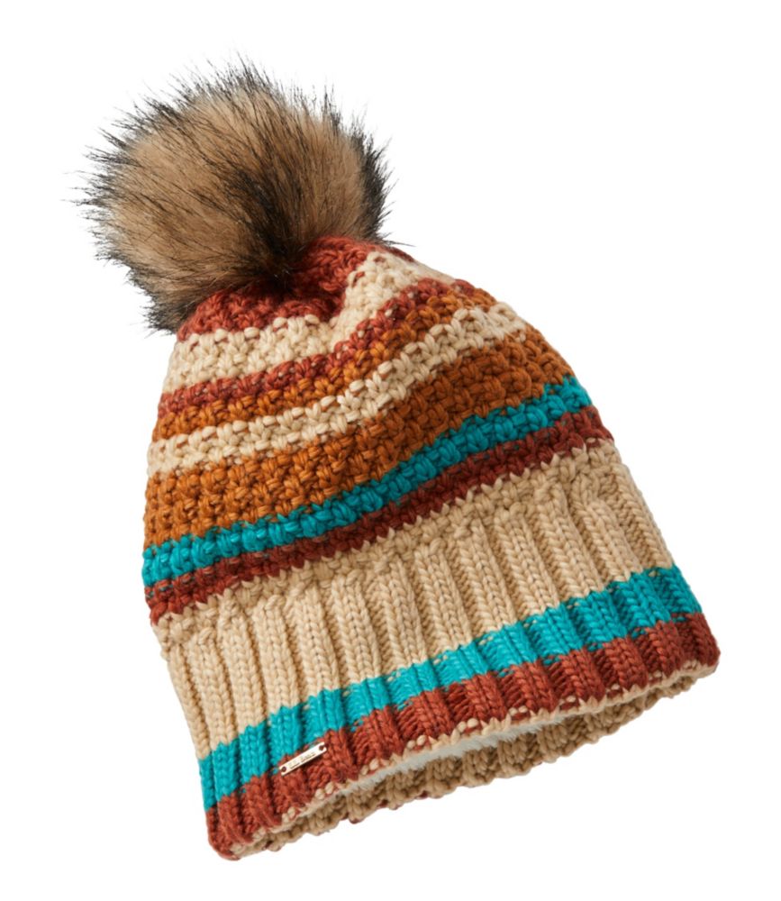 Women's Wicked Cozy Knit Pom Hat, Stripe