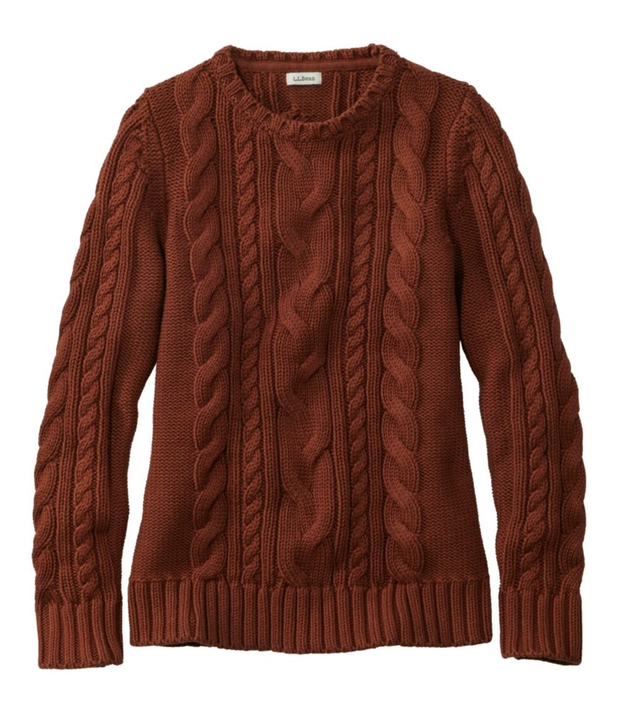 Women's Double L® Cable Sweater, Crewneck