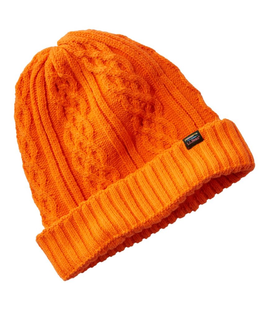 Adults L L Bean Cable Knit Hat Accessories at L L Bean