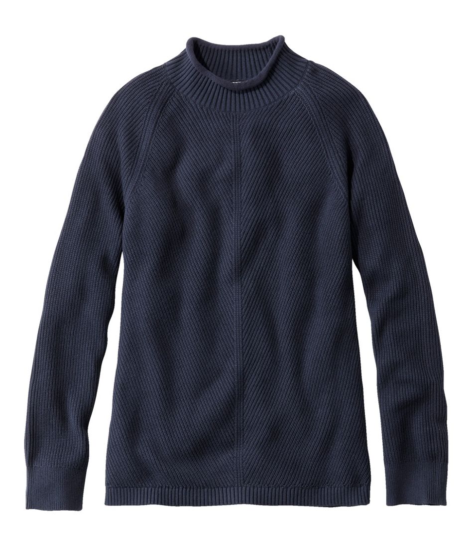 Women's Cotton Sweater, Funnelneck | at L.L.Bean