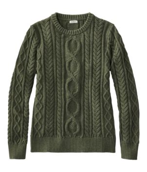 Women's Bean's Heritage Soft Cotton Fisherman Sweater, Crewneck