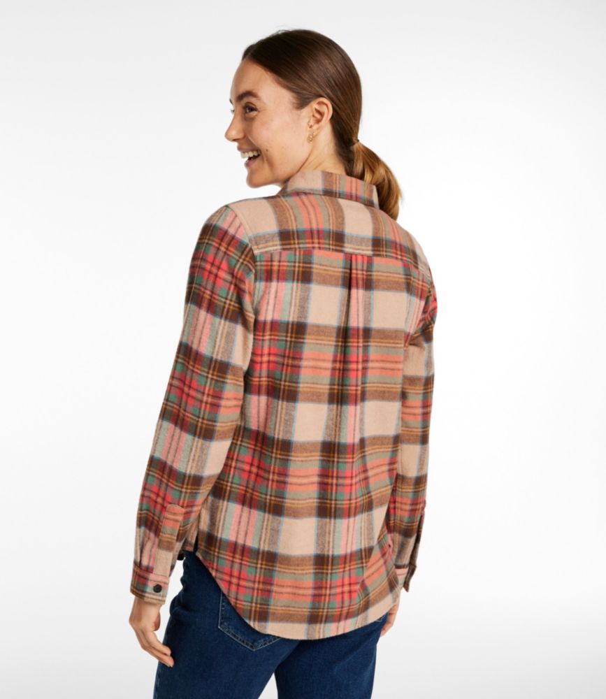Women's Scotch Plaid Flannel Shirt, Quarter-Zip