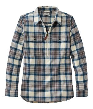 Women's Scotch Plaid Flannel Shirt, Quarter-Zip