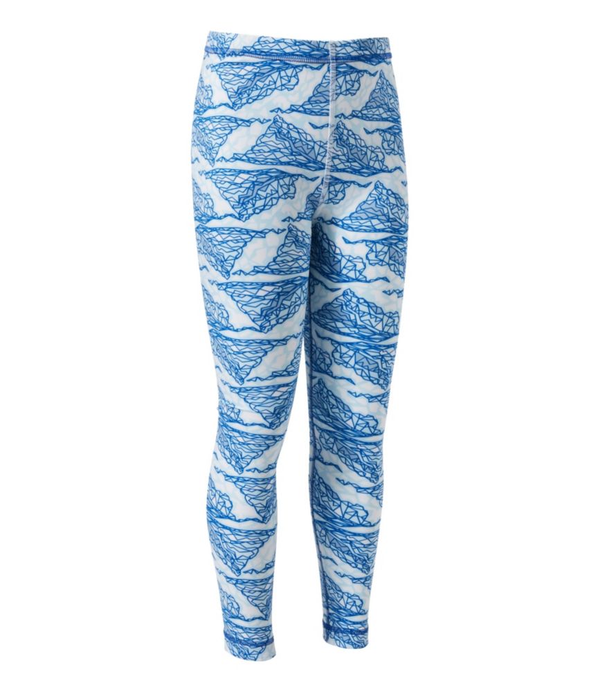 Kids' Wicked Warm Long Underwear, Expedition-Weight Print Pants, Deep Ocean Iceberg, small image number 1