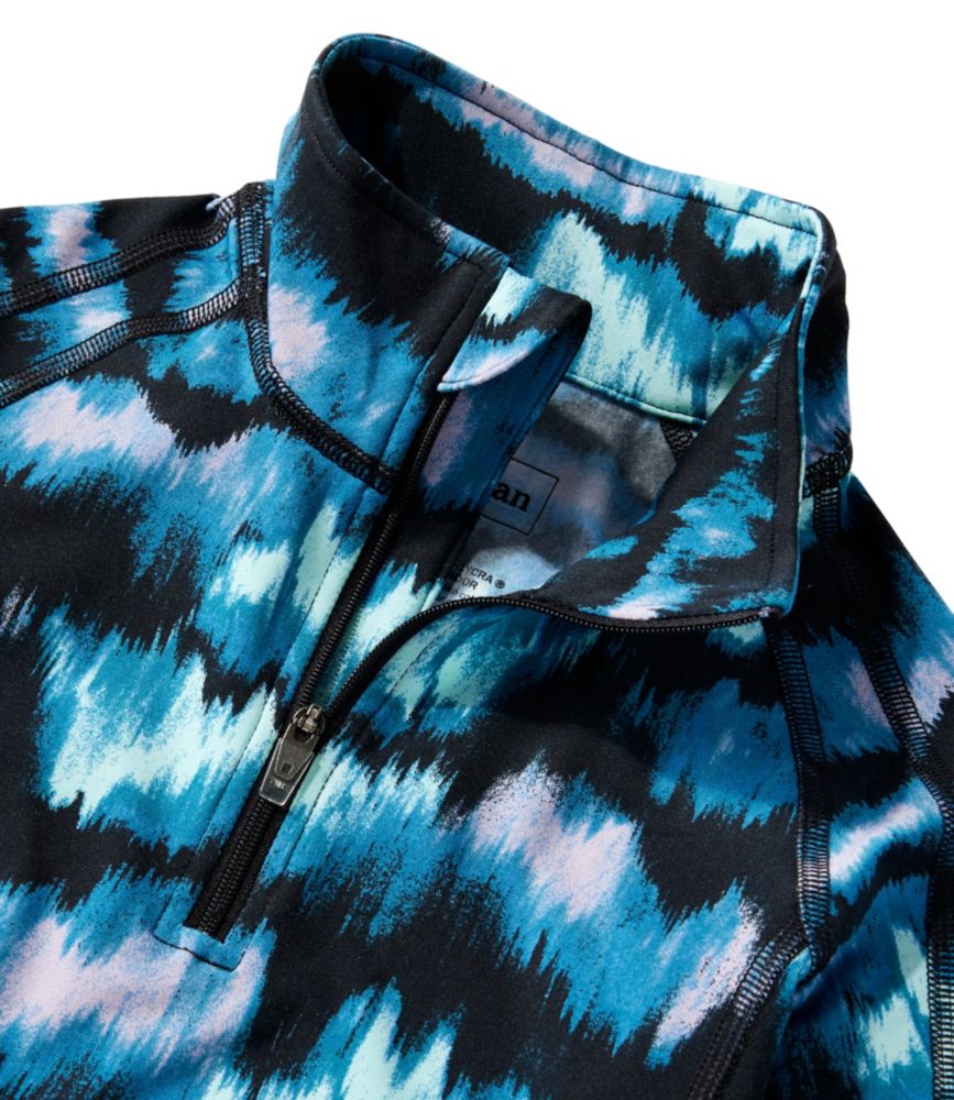 Little Kids' Wicked Warm Long Underwear, Expedition-Weight Print Top, Aurora Print, small image number 4