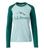 Women's L.L.Bean Heavyweight Base Layer Crew, Long Sleeve Graphic