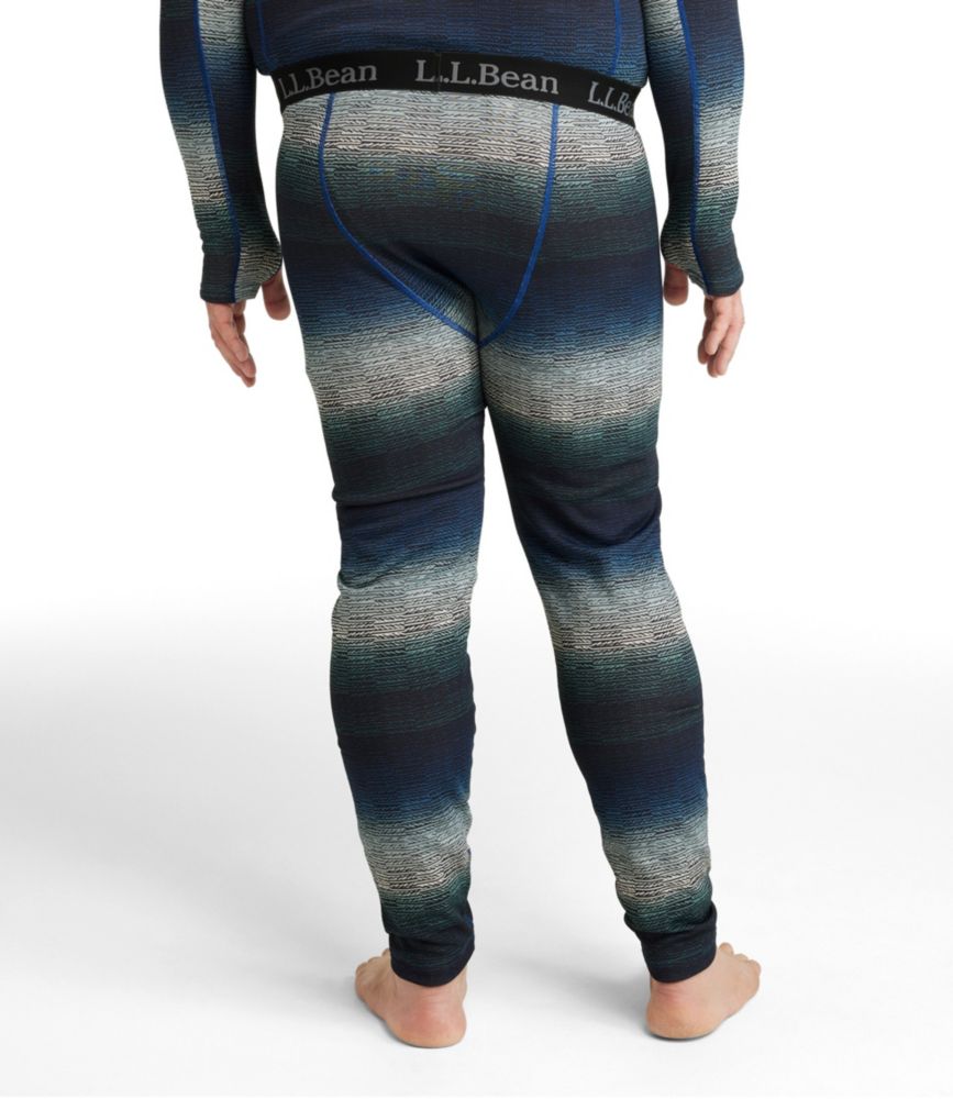 Men's L.L.Bean Heavyweight Base Layer Pants, Print, Midnight Black Ombre, small image number 5