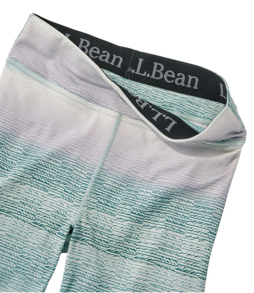 Women's L.L.Bean Heavyweight Base Layer Pants, Print, Smoky Blue Ombre, small image number 5