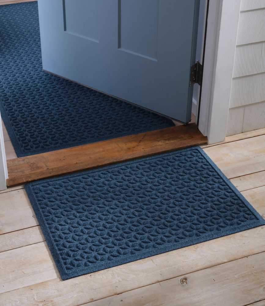 Heavyweight Recycled Waterhog Doormat, Blooming Circles