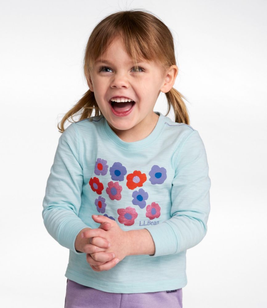 Infants' and Toddlers' Graphic Tee, Long-Sleeve Glow-in-the-Dark, Antique Green Dino, small image number 3