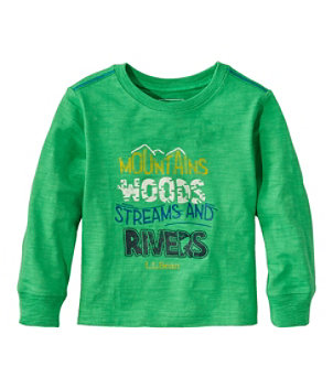 Infants' and Toddlers' Graphic Tee, Long-Sleeve Glow-in-the-Dark