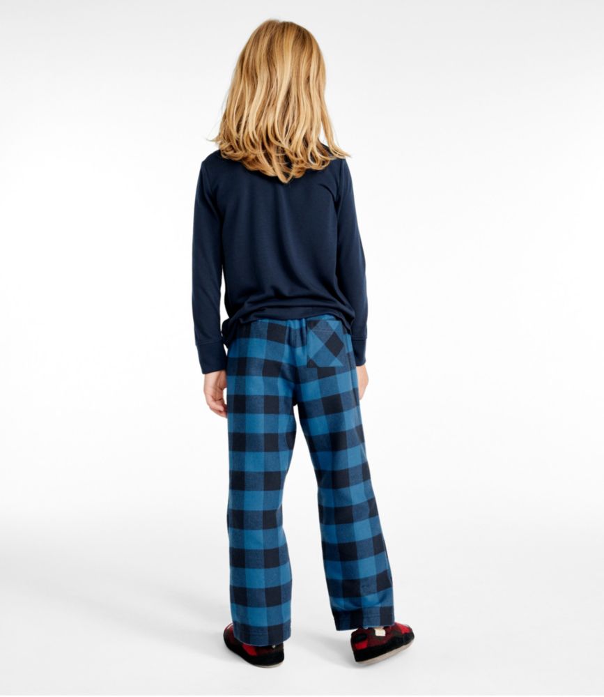 Kids' L.L.Bean X Peanuts Flannel Pajamas, Marine Blue Buffalo, small image number 5