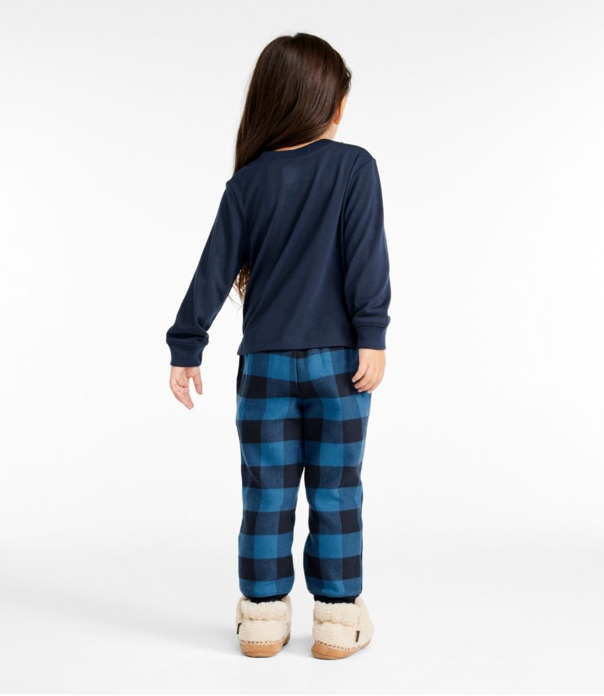 Toddlers' L.L.Bean X Peanuts Flannel Pajamas, Marine Blue Buffalo, small image number 5