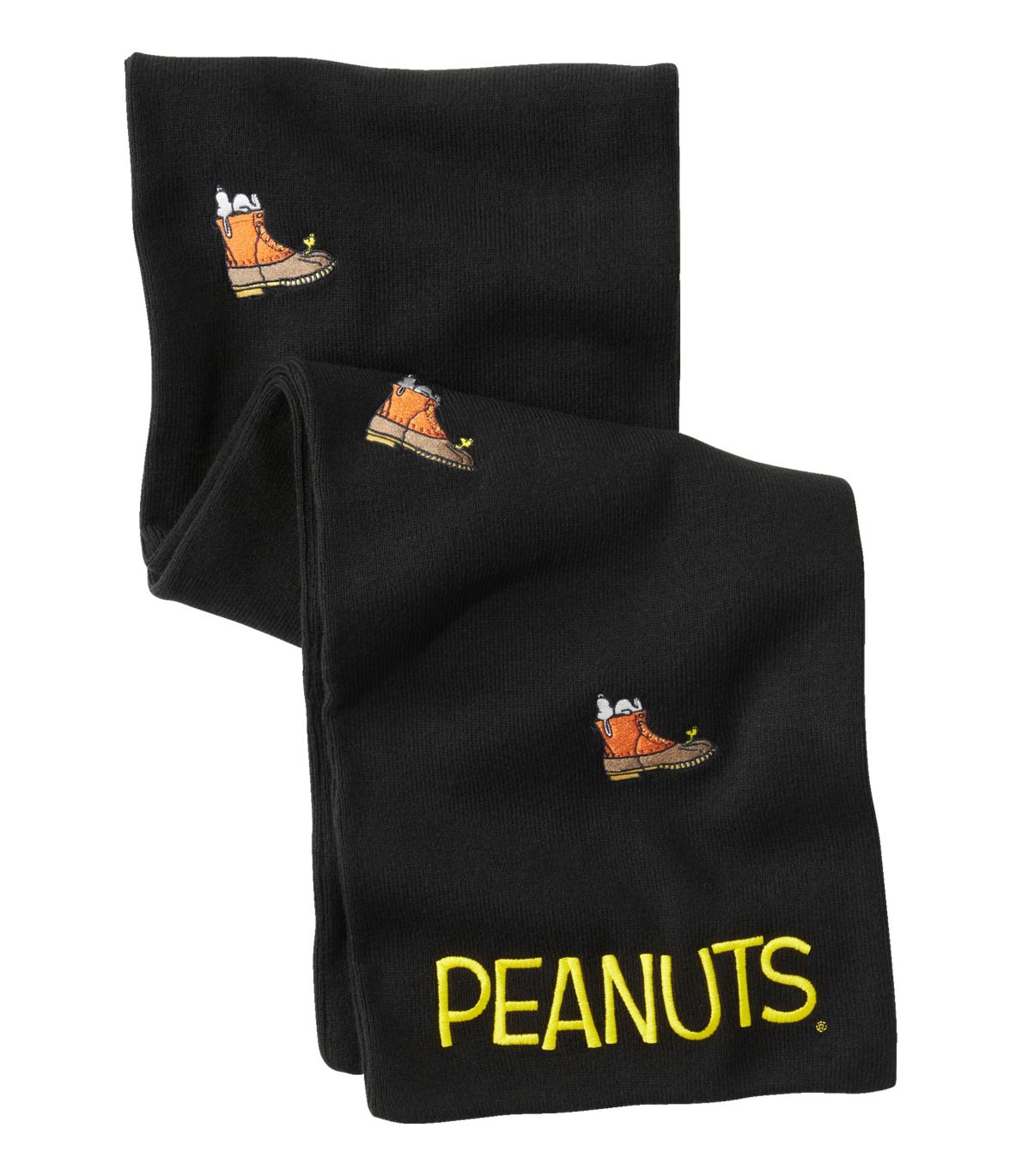 Adults' L.L.Bean X Peanuts Knit Scarf, Embroidered