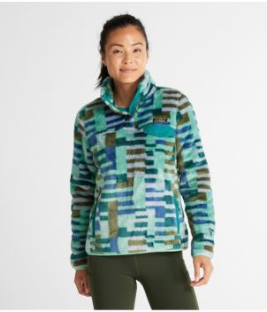 Women's L.L.Bean Hi-Pile Fleece Pullover, Print