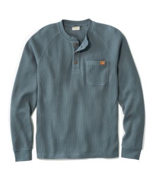 Men's BeanBuilt Waffle Henley, Traditional Untucked Fit