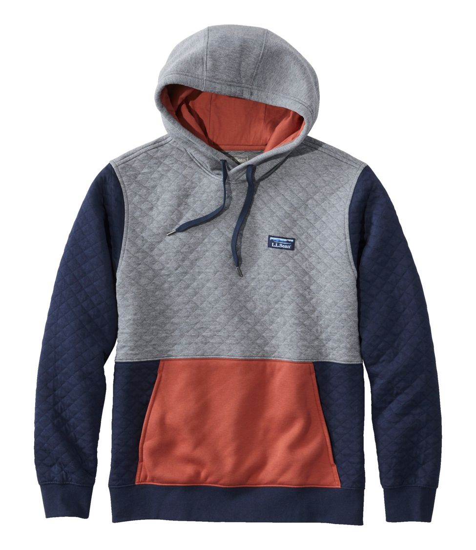 Mens quilted clearance hoodie