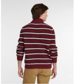 Men's Organic Cotton Sweater, Quarter Zip, Stripe
