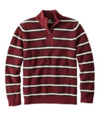 Pure Cotton Striped Waffle Sweatshirt