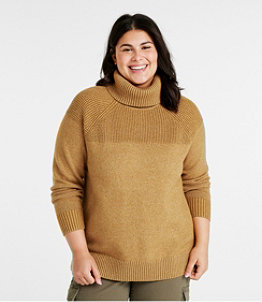 Women's All-Day Waffle Sweater, Turtleneck