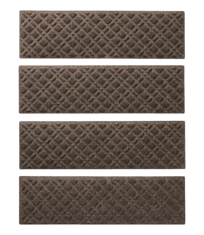 Heavyweight Waterhog Mat, Stair Treads, Set of Four, Plaid