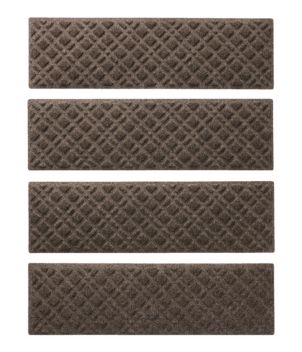 Heavyweight Waterhog Mat, Stair Treads, Set of Four, Plaid