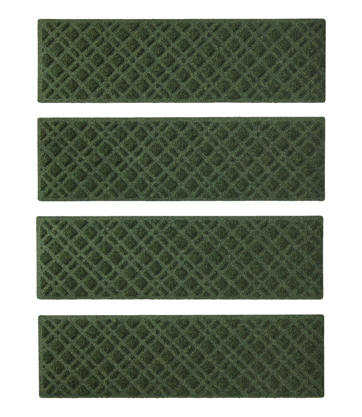 Heavyweight Waterhog Mat, Stair Treads, Set of Four, Plaid