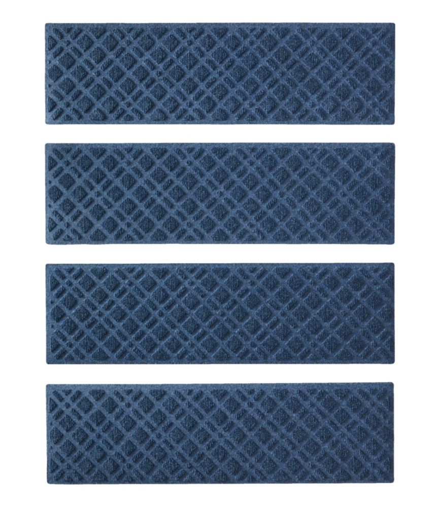 Heavyweight Waterhog Mat, Stair Treads, Set of Four, Plaid