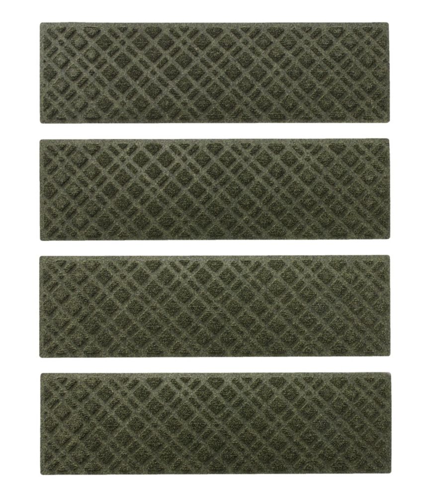Heavyweight Waterhog Mat, Stair Treads, Set of Four, Plaid, , small image number 1