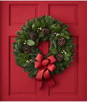 Snow Berry Wreath, 24"