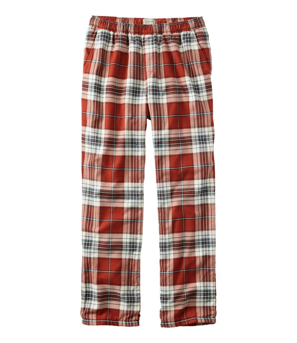 Men's Fleece-Lined Flannel Lounge Pants | Sleepwear at L.L.Bean