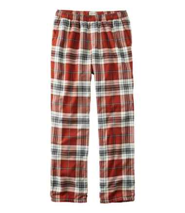 Men's Fleece-Lined Flannel Lounge Pants
