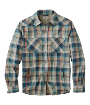 Men's Katahdin Performance Flannel Shirt-Jacket, Hi-Pile Fleece-Lined Plaid