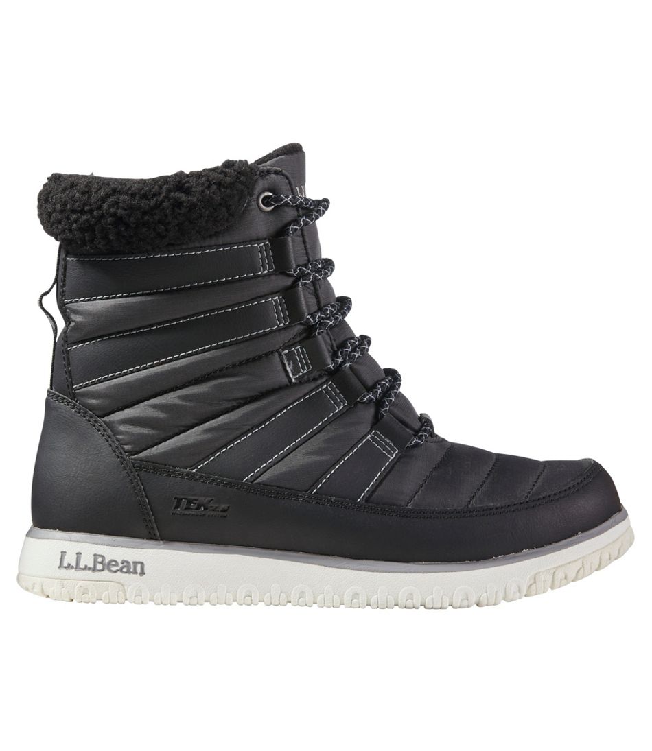 Women's Ultralight Quilted Insulated Boots, Lace-Up