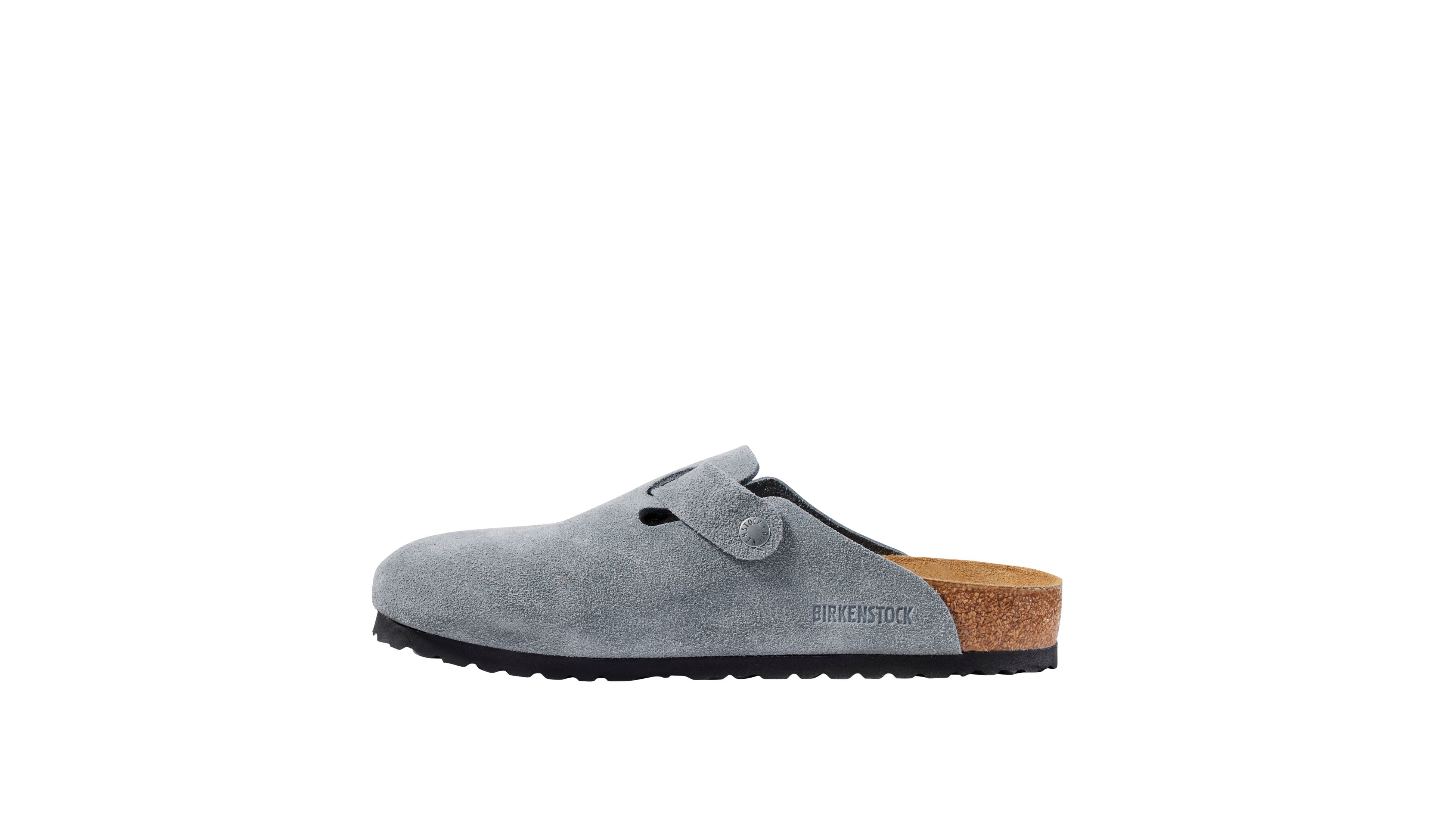 Men's Birkenstock Soft Footbed Boston Clogs, Suede