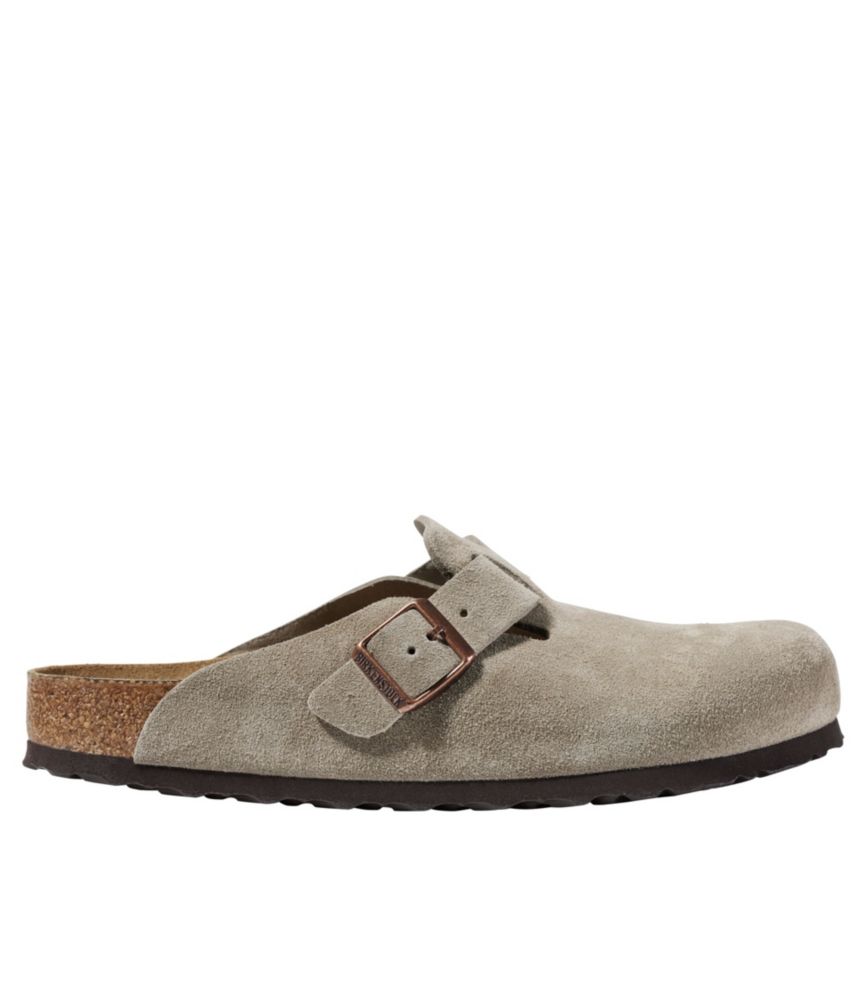 Men's Birkenstock Soft Footbed Boston Clogs, Suede | Casual at L.L.Bean