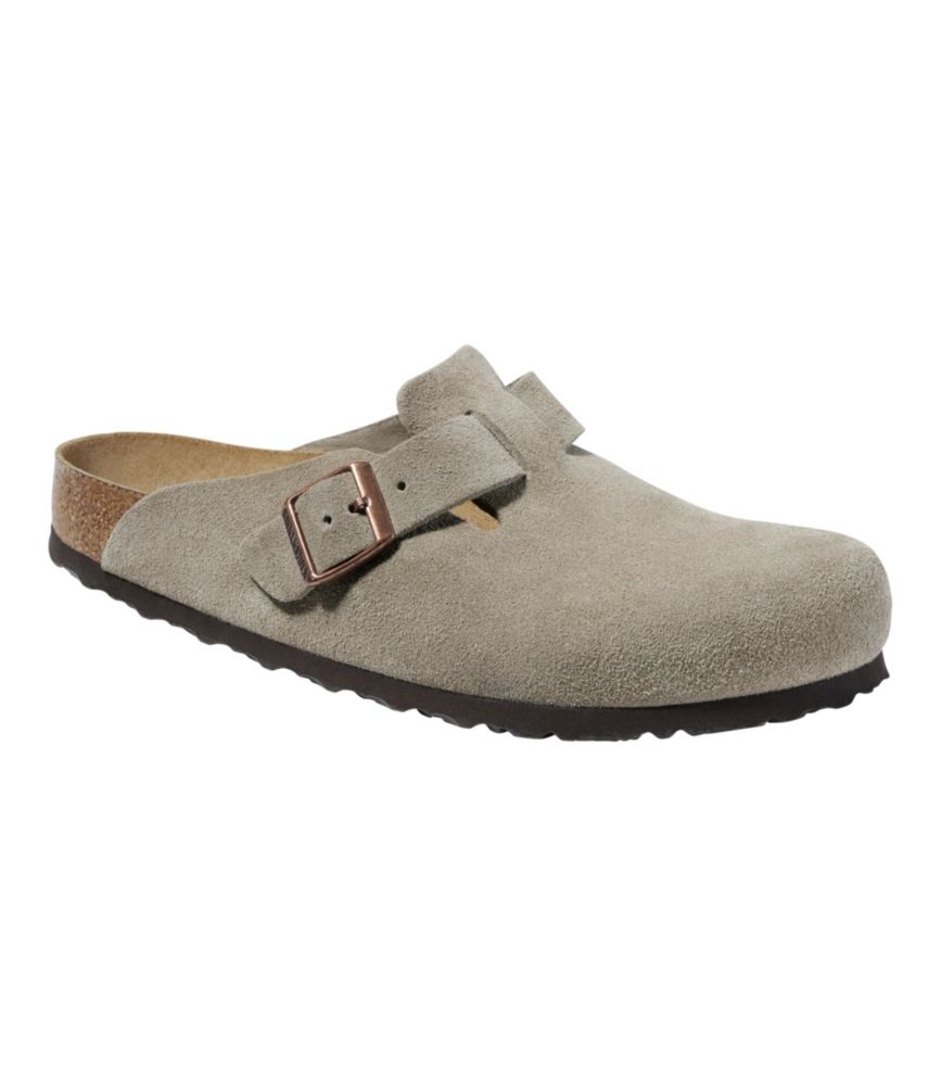 Men's Birkenstock Soft Footbed Boston Clogs, Suede
