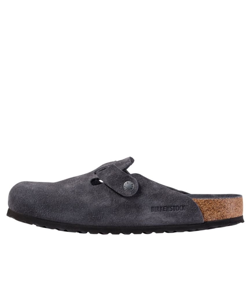 Men's Birkenstock Soft Footbed Boston Clogs, Suede